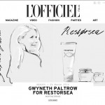 Gwyneth Paltrow for Restorsea, by Martine Brand