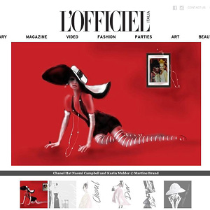 Chanel in L'Officiel Italia by Martine Brand