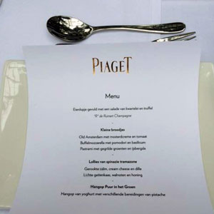 Private lunch at Piaget