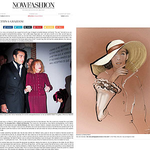 Ode to Bettina Graziani, the famous model for Givenchy, with Antonio Manlio Nieto. Proud to have made this illustration for my dear friend / New Fashion