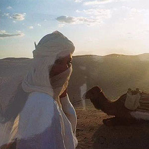 A camel ride in the desert, Dubai