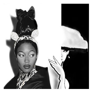 <strong>Collaboration photographer Bruno Bisang, Naomi Campbell &amp; illustrator Martine Brand</strong><br />  <span style="color: #ff0000;">EDITION 1/3, 1 SOLD ON AUCTION</span><br />  Print size 120 x 90 cm: <span style="color: #ff0000;">1 </span>2 3 / AP 1 2